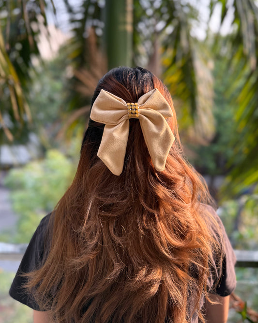 GOLDEN HOUR PIGTAIL BOW