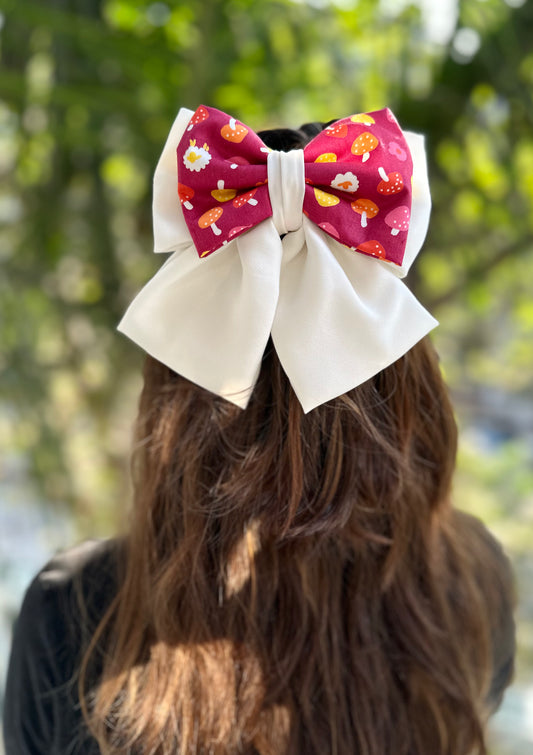 MULBERRY PIGTAIL BOW