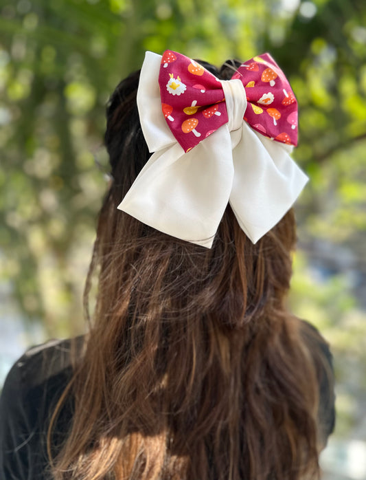 MULBERRY PIGTAIL BOW