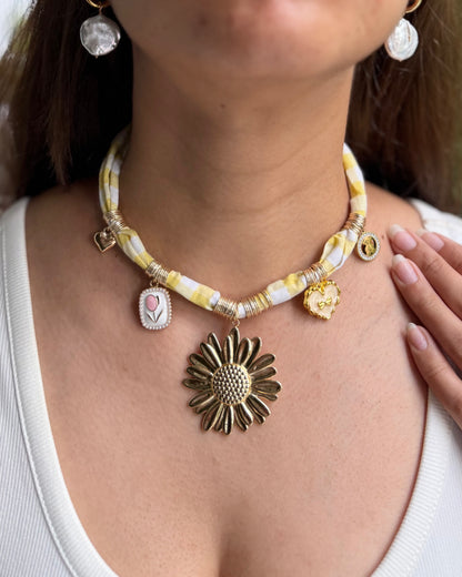 FLORAL FANTASY CHARM NECKLACE