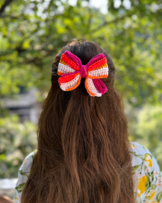 MARIGOLD CROCHET BOW