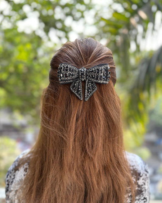 NIGHTINGALE BEJEWELLED BOW