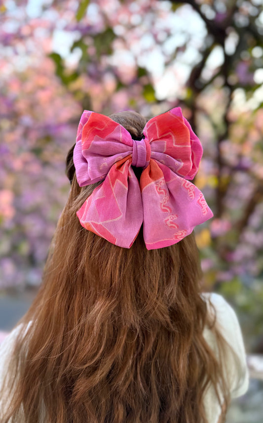 DAHLIA PIGTAIL BOW