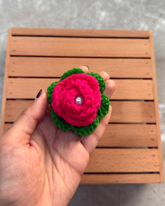 PINK GUAVA CROCHET SCRUNCHIE
