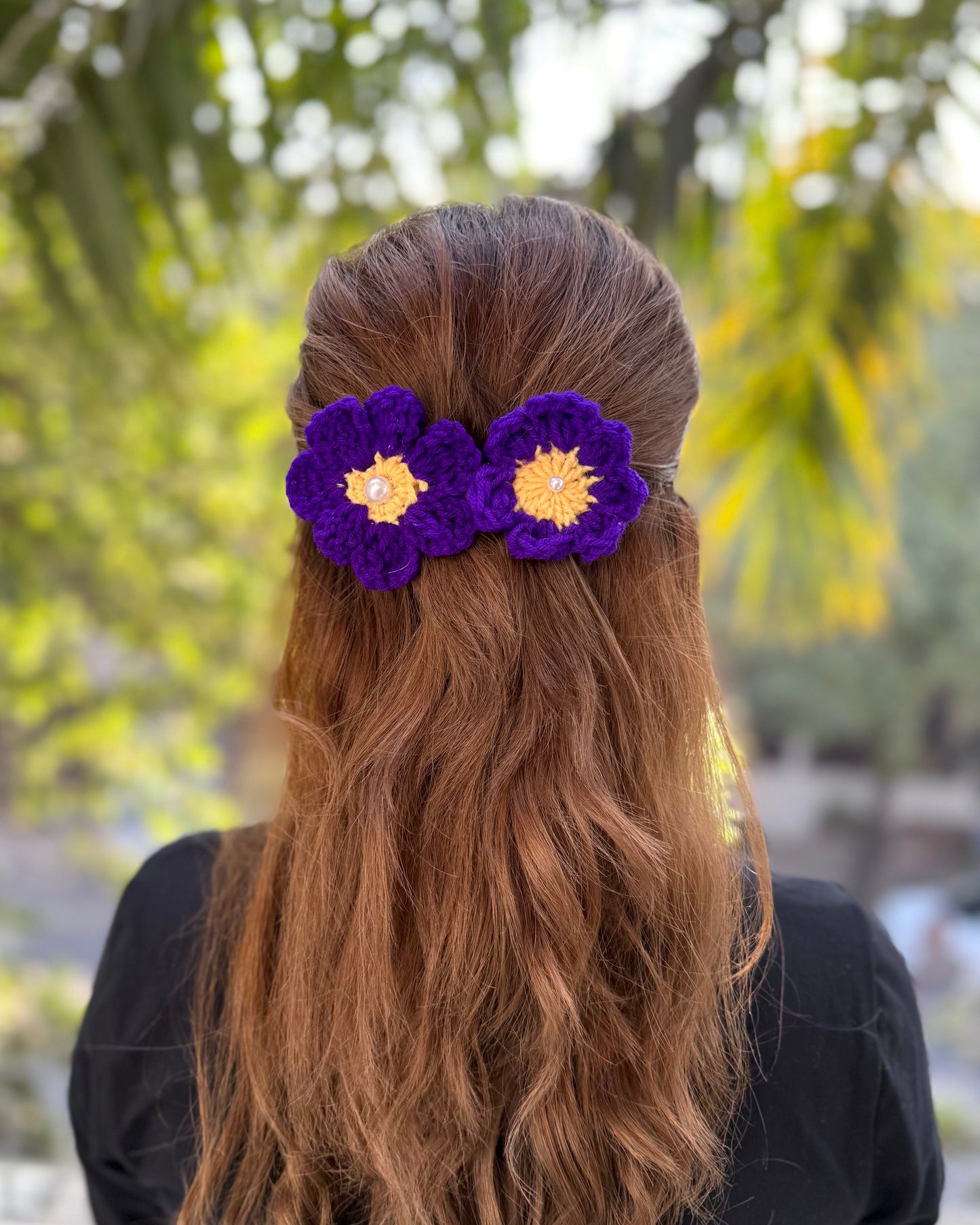 PASSION FLOWER CROCHET BOW