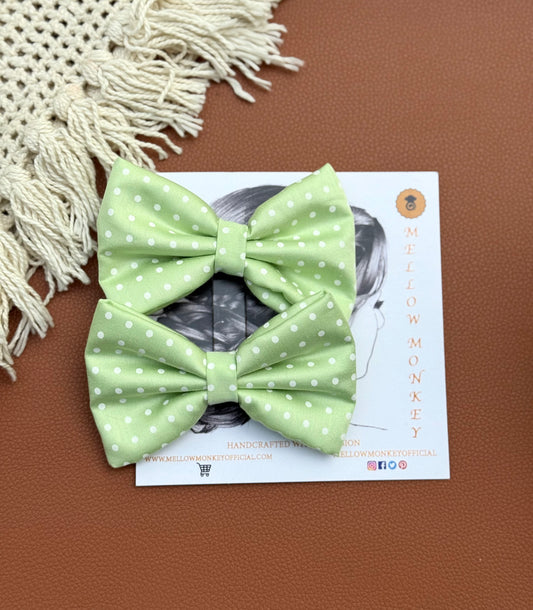 DOTTED HAIR CLIPS