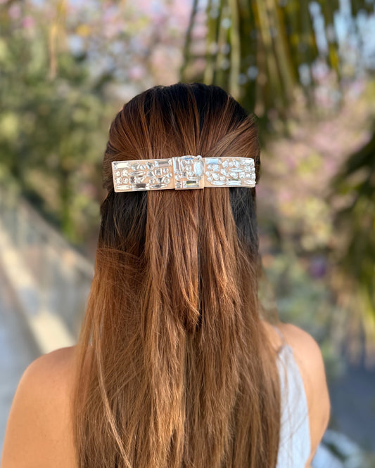 CHAMPAGNE GLOW BEJEWELLED BOW