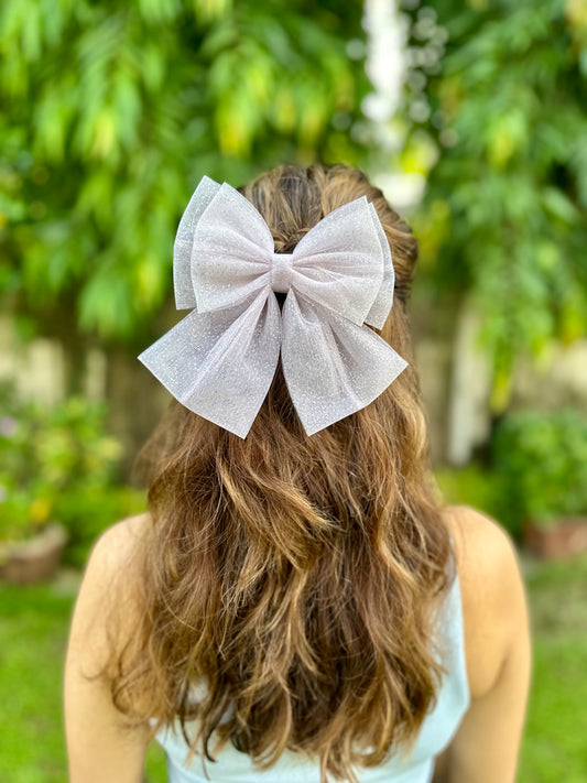 SPARKLY PIGTAIL BOW