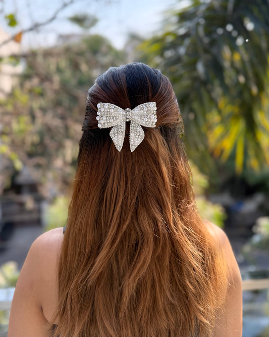 PEARL VEIL BEJEWELLED BOW