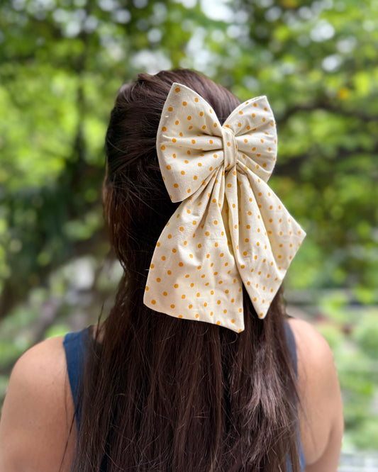 CIRCLE PIGTAIL BOW
