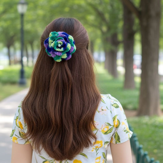 CONEFLOWER CROCHET BOW