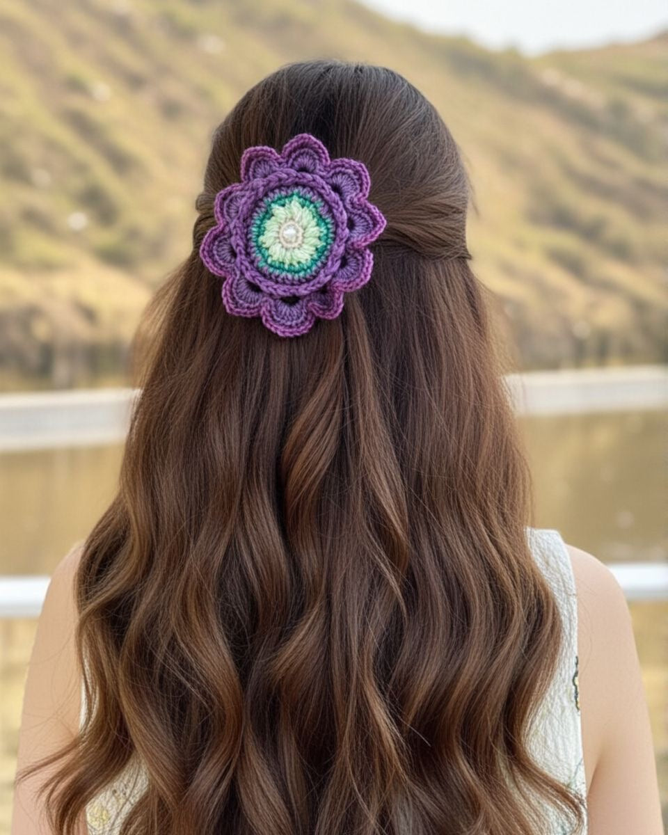 ASTER CROCHET BOW