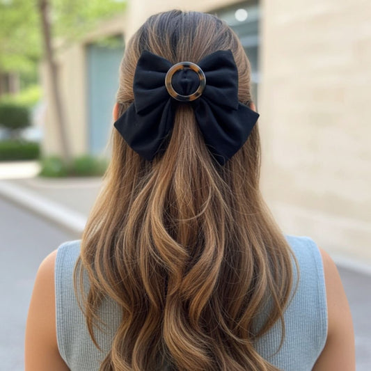 PANSY PIGTAIL BOW