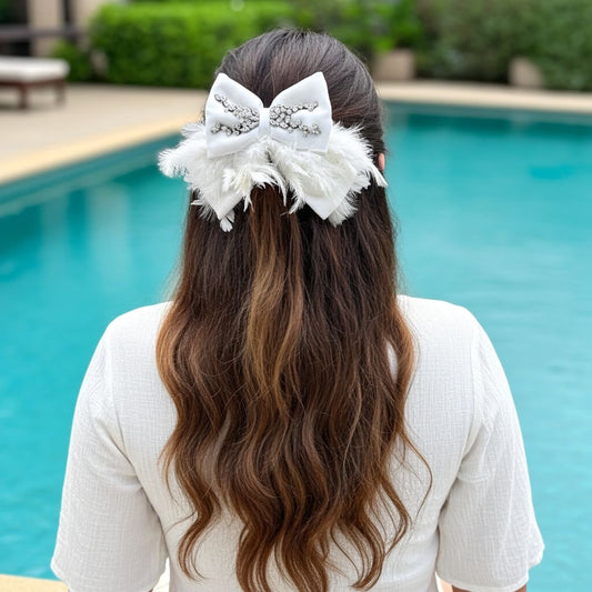 DOVE PIGTAIL BOW